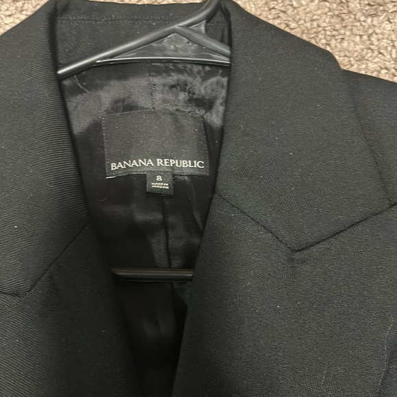 Banana Republic Women’s Black Wool Double Breasted Captain’s Blazer sz 8 - Picture 4 of 6